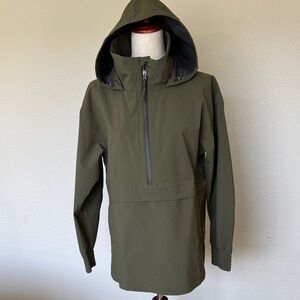 prAna Cargo Green Othello Falls Anorak Pullover Rain Jacket Women Small